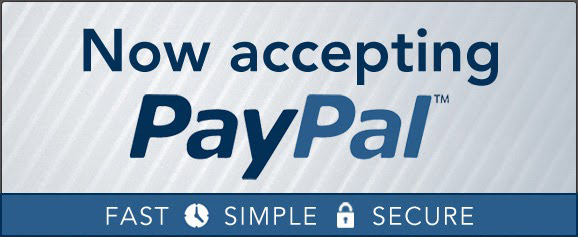 Now accepting PayPal